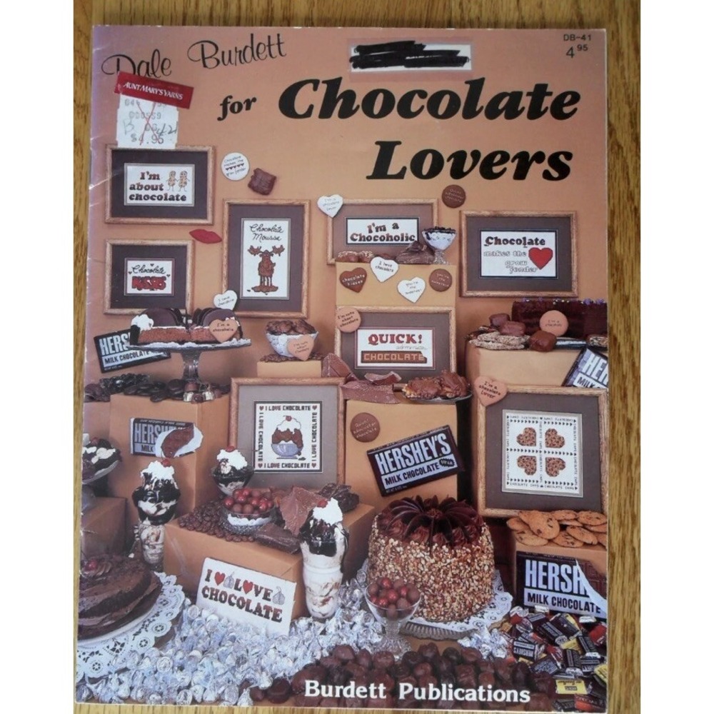 For Chocolate Lovers Cross Stitch 1985 Dale Burdett Patterns DB-41